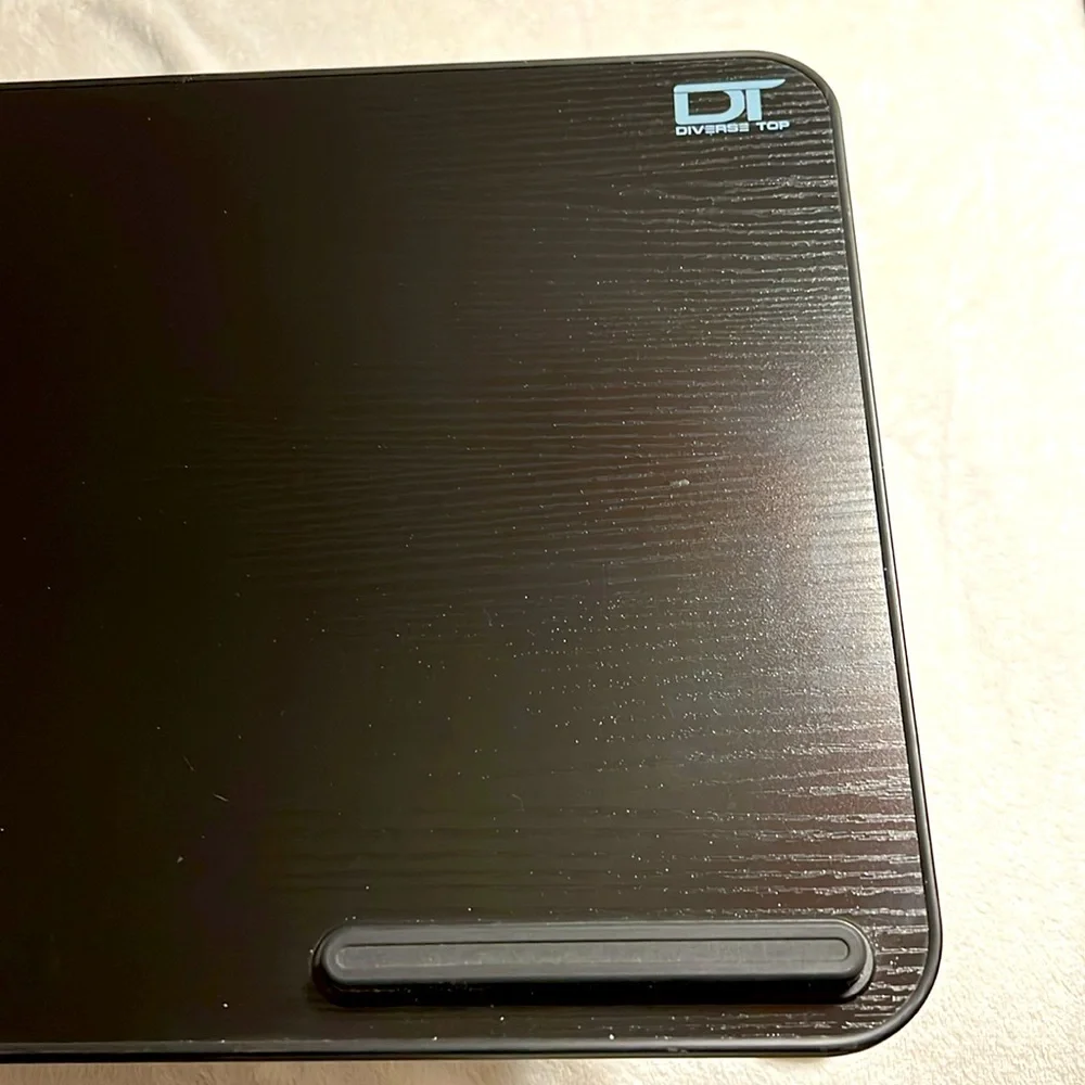 DIVERSE TOP. Laptop Bed Tray Table. Adjustable Bed Knee Desk. Size 24”x13”